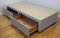 Divan bed base only.Grey fabric upholstered devan.Non storage,sliding door slider,2 drawers,4 drawers, under bed storage.3ft,4ft,4ft6,5ft,6ft (4ft6 double 4 drawer storage)