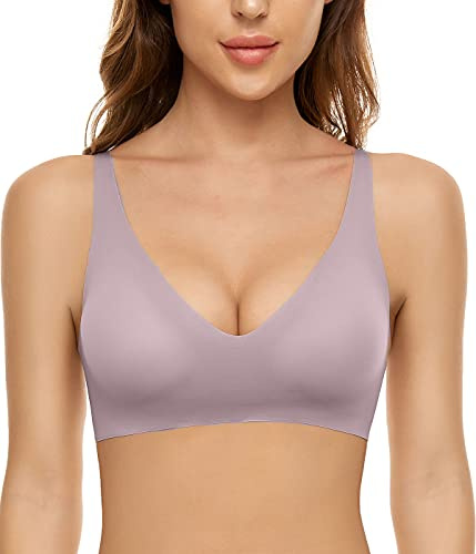 CheChury Mujer Sujetadores sin Costuras Push Up Básico Sujetadores Deportivos Transpirables Diario Ropa Interior Acolchado Fitness Yoga Sujetador Elástico de 1/2 Piezas