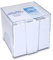 WAYTEX 931150 Memoblock mit 700 weißen Noten 9 x 9 cm mit transparentem Kunststoffhalter