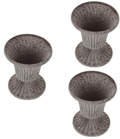 BESPORTBLE 3piezas Jarrón Funerario De Resistente para Cementerio Elegante Florero De Decoración para Urna Diseño Vintage para Arreglos Memoria De Seres Queridos