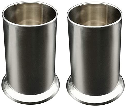 Persistence 2X Porte-Paille en Acier Inoxydable, Distributeur de Paille de Comptoir, Organisateur de Couverts, CuillèRes Fourchettes Rangement des