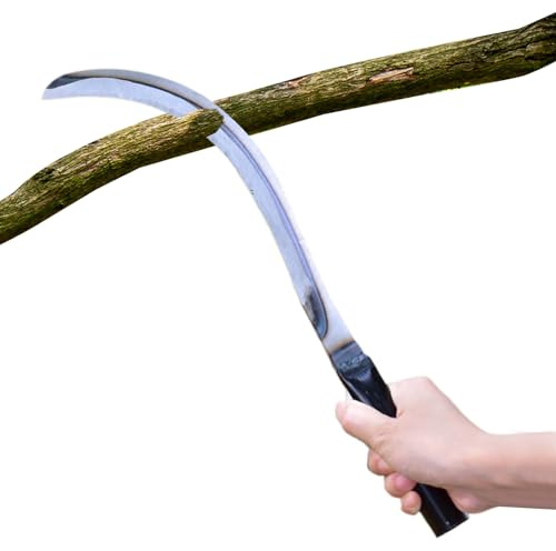 Serpe à Main Machette Portable et Robust à Haute Résistance pour Intensif | Serpe de Débroussaillage Pour Verger, Agriculture, Brousse, Récolte, Sentier, Jardin, et En Extérieur