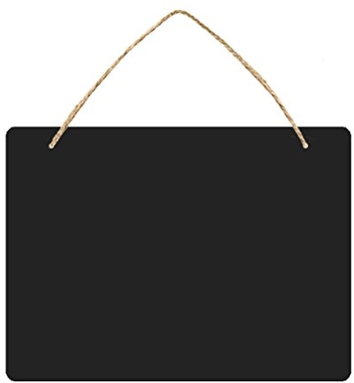 ULTNICE Erasable Blackboard Sign - Wedding Chalkboard Signs Hanging Sign Double Sided Erasable Message Board with Hanging String