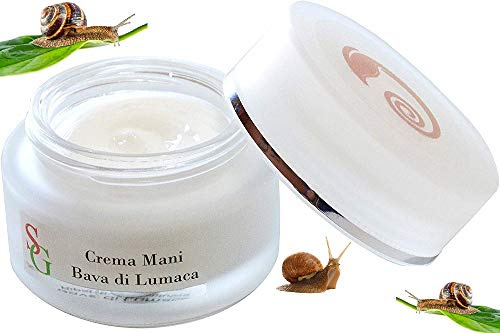 Crema Mani alla Bava di Lumaca – Uomo e Donna – Snail Green, Rigenerante, Anti-Age e Riparatrice, Mani Secche e Screpolate