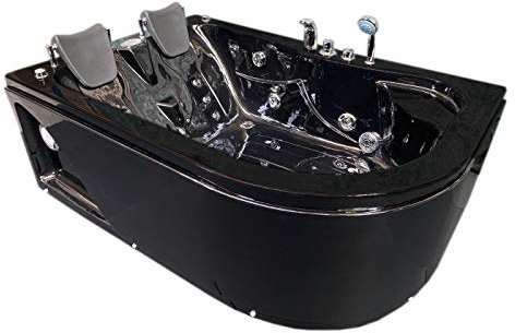 Bañera hidromasaje Bañera de Esquina hidromasaje Black Havana Nueva 170x115cm