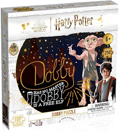 Winning Moves Harry Potter Puzzle – Dobby 250 Teile – Gesellschaftsspiel – französische Version.