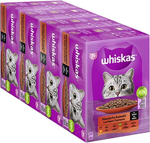 whiskas 7+ case443691 Kattmat, Flerfärgad, 48 x 85 g