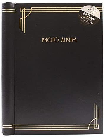 Amazing BLACK 8” x 6” Size Photo Album Self Adhesive 40 Pages Photograph Album For Memory Record, DIY Memory Storage Book Easy To Fill Photographs Wedding, Family, Travel and Home (1)