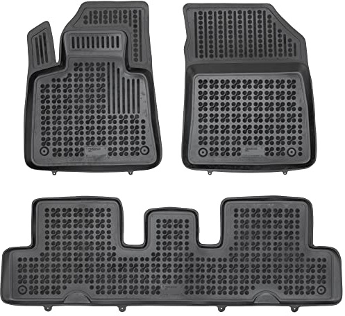 SMK Auto fußmatten gummimatten passt für Citroen C4 Spacetourer 2018-2022 fussmatten Auto für alle Jahreszeiten, die vor Schmutz und Dreck schützt fußmatten Auto