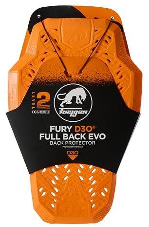Furygan D3O FULL BACK FURY - Protection Fullback - D3O Technology – Motorcycle Back Protector & Jacket Fit – High Security and Comfort – Ergonomic - Morpho-Fit