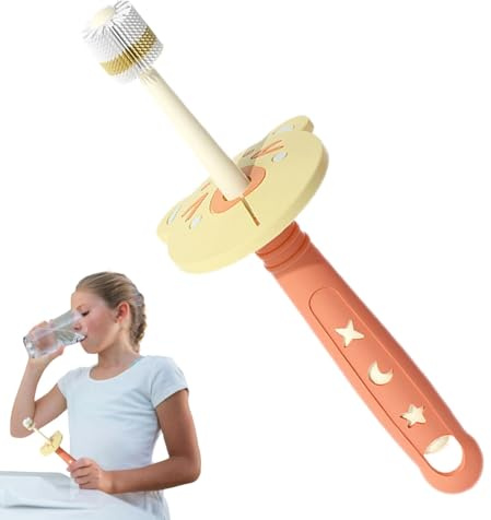 Runde und weiche Kinderzahnbürste, 360° Zahnbürsten-Set, 360° runde Nanobürsten - Zahnbürste für Nano Training 360° für