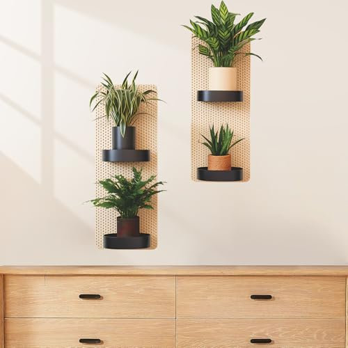 Adesivi Murali Piante 2 pz, Realistico Verde Pianta In Vaso Wall Art Adesivi 3D Vinile Rimovibile Wall Sticker per Soggiorno Camera da Letto Bagno Cucina Decor Ufficio