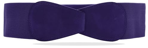 Van Der Rich ® - Obi stretchbälte med 7 cm bredd - dam, Lila, one size