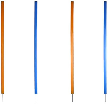 Agility Set`s Hundetraining Parcours Slalom Hundesport 4 Stangen Fitness