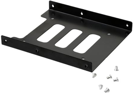 XFUYI Adaptador de Soporte de Base de Montaje rígido con Bandeja de bahía de 2,5 a 3,5 de Color Negro, conversor de Marco para computadora PC