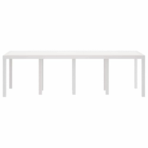 vidaXL Mesa de Jardín 250 x 100 x 73 cm ratán sintético
