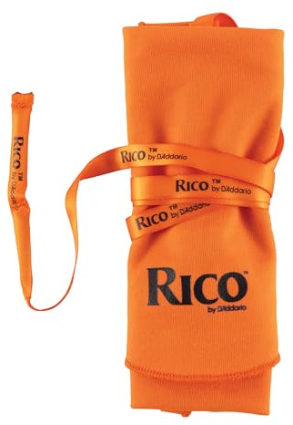 Rico Clarinet Swab, Quick-Drying Cleaner for Clarinets & Soprano Sax, Small | Absorbent fabric removes up to 30% more moisture, machine washable for lasting woodwind maintenance.