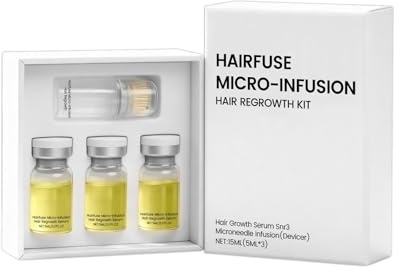 Sistema de Crecimiento del Cabello, Micro-Infusion Hair Regrowth Kit, Sistemas de Recrecimiento Capilar, Tecnología de Microinfusión Indolora para el Crecimiento del Cabello