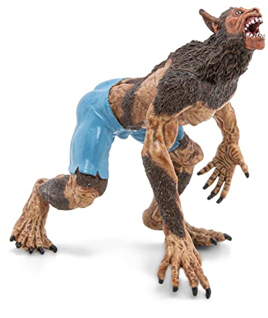 Papo - Figura Lupo Mannaro - Giocattolo per Bambini dai 3 Anni - Creatura Medievale Fantastica Ultra Realistica - Dipinta a Mano - Collezione Fantasy Animale in Plastica Resistente - 38956