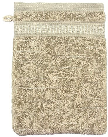 Linnea Waschhandschuh 16 x 21 cm Ficus grün 500 g/m2 Reiner Baumwolle Bio