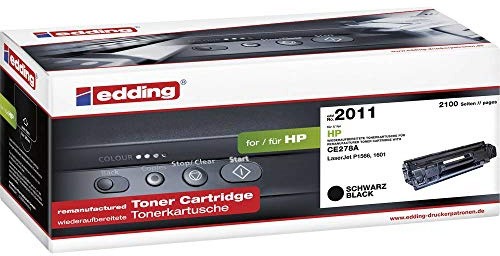 edding Toner EDD-2011 - Schwarz - Reichweite 2100 Seiten - Ersetzt HP 78A (CE278A)