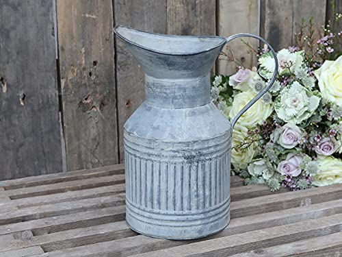 Chic Antique Grand pichet décoratif en zinc - 28 x 22 x 15 cm