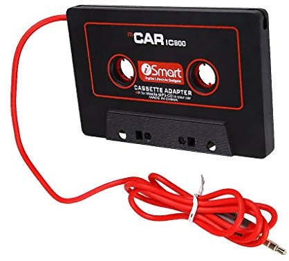 Adattatore per cassetta per auto da 3,5 mm, connettore maschio AUX convertitore a nastro per lettore CD MP3