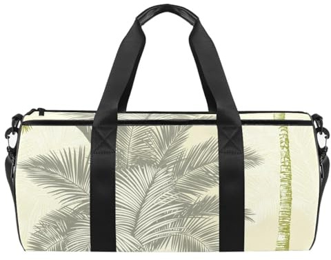 Fiji Palm citrusträd sport gymväska fitness träning duffelväska resväska tygväska handväska utrustningsväska för kvinnor män, flerfärgad, 17.7x9x9 inches