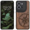 kwmobile Housse Compatible avec Motorola Edge 50 Neo/ThinkPhone 25 Coque - Étui de Protection Rigide Antichoc avec Cadre en TPU - Brun foncé