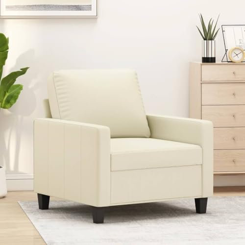Xichuzi Sillón Cuero sintético Crema 60 cm, Butacas De Cine, Sillones Salon, Sillon Tantra Sexual, Sillón De TV, Sillon Lactancia - 359128