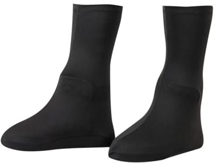 DimyFew Los Zapatos Cubren Sobrepasos Reutilizables Impermeables, Protector de Zapatos, Cubiertas de Botas para Senderismo Nevado en Bicicleta Al Aire Libre, Negro, Niño