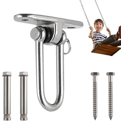 Supports de balançoire, cintres robustes et rotatifs en acier inoxydable 304 pour une utilisation lourde – Large gamme d'utilisations – Supports rotatifs à 360 °, crochets pour chambre à coucher