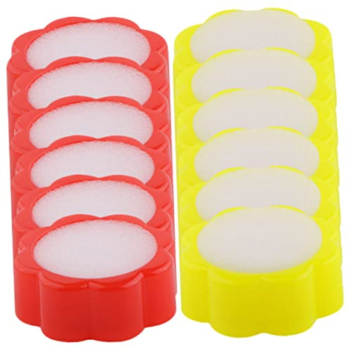 jojofuny Esponja Humectadora de Dedos para Oficina 12 Piezas, Material Pp y Esponja, Cómoda y Flexible para Contar Billetes y Documentos en Escuelas y Oficina