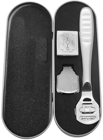 Premium Stainless Steel Foot File Kit - Effective Pedicure Tool for Removing Dry Skin, Cracked Heels & Calluses | Wet & Dry Use | Durable Pedicure Kit for Smooth Feet