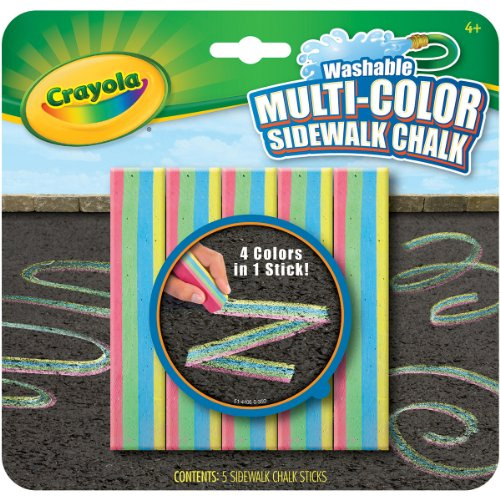 Crayola - Tizas de exterior con efecto multicolor (51-4105) , color/modelo surtido