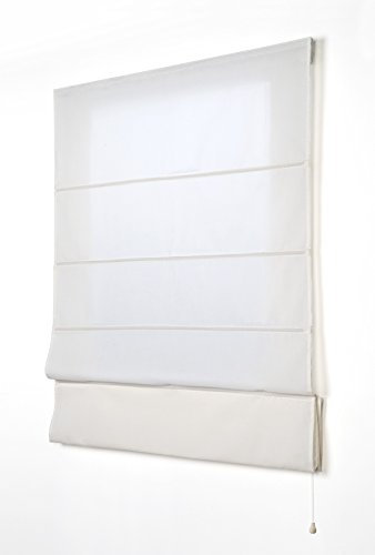Estores Basic 21011-Plegable con Varillas, Crudo, 75x175 cm