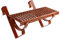 Laufrost Set 100 cm ziegelrot | Dachtritt, Kaminpodest, Trittrost, Steigtritt, Laufgitter