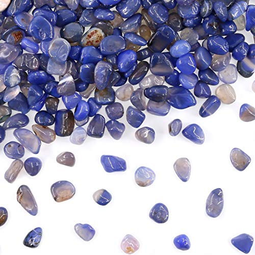 Sweet Agate Bleu Laité - Pierre Précieuse Écrasée - Cristal de Quartz Naturel - 0,5 kg, 0,9-1,3 cm - Bijoux et Décoration