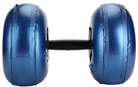 Mancuernas llenas de agua - Pesas de viaje Juego de mancuernas llenas de agua Mancuernas ajustables Mancuernas llenas de agua para ejercicio Fitness Entrenamiento de levantamiento(8-10kg-Azul)