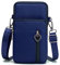 Handy-Armband für iPhone 15 Pro Max 14 13 Pro Max, Samsung Galaxy S24 Ultra S23 FE A15 A14 A54 A35 A25 – kleine Crossboy-Handytasche, Damen, Blau L, Large