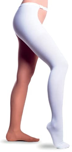 Linphelle Calza Monocollant Antitrombo Medicale a Compressione Graduata, Gamba Destra, Classe 1, Calza Elastiche Antiembolismo per Degenza, Taglia 3