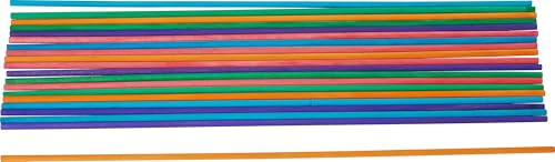 VBS Holz-Rundstäbe bunt 50 cm 20 STK. Holzstab Set Ø 6 mm, 20 Stück