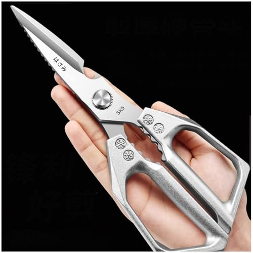 Forbici da Cucina Acciaio Inox: Argento Pollo Forbice da Cucina Trinciapollo Professionale