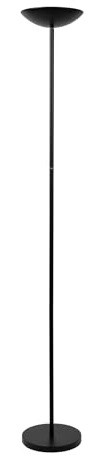 LUCIDE ZENITH - Lámpara de suelo - LED Regul. - 1x20W 3000K - Negro
