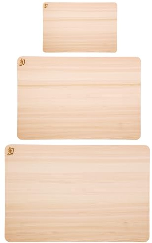 Shun Cutlery Hinoki 3 Piece Cutting Board Set