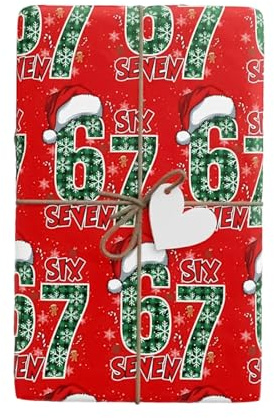 Presentpappersset jul | festligt vinterpresentpapper 76 x 91 cm | högkvalitativt förpackningspapper för gåvor, och fester | dekorativt papper