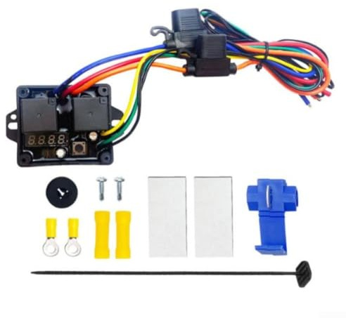 Digital Radiator Fan Controller Switch Kit 12V/24V with Adjustable Temperature for Car Cooling Systems Replacement Part Fit
