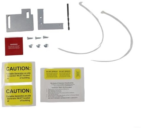Generator Interlock Kit for CH Series Panels with TAN Breakers 150 200 Amp Aluminum Alloy Horizontal Electrical Safety Device Silver Finish