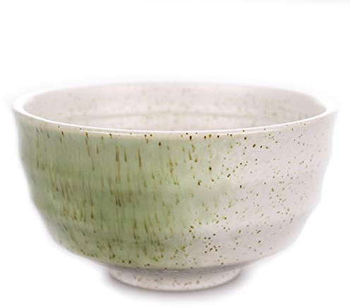 Goodwei Bol Matcha en Céramique | Bol à Thé Chawan Japonais pour Matcha, 180 ml (Shiro)