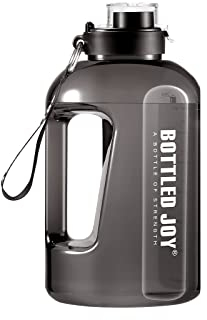 GHONLZIN Botella de Agua Deportiva, 1.5L Water Bottle, Botella Agua sin BPA Reutilizable Botellas de Agua con Marcador de Tiempo para Athletic, Bici, Gimnasio, Oficina